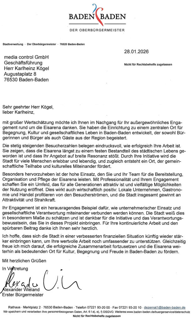 Ein starkes Zeichen der Anerkennung